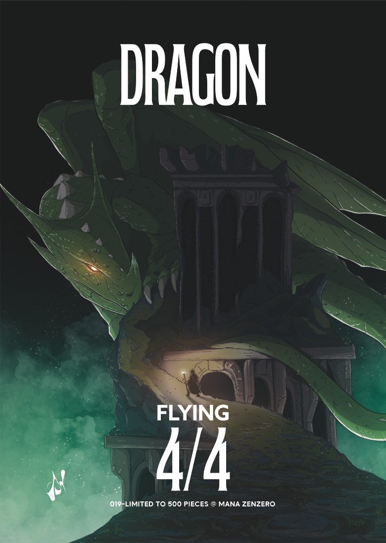 Dragon token (4/4, flying)